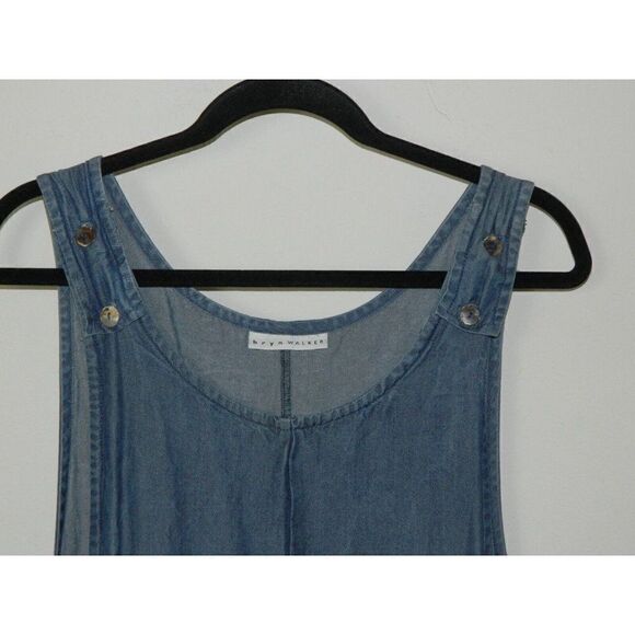 Bryn Walker Dress Blue Chambray Maxi Lagenlook Tunic Modesty Dress Size Small - Picture 4 of 12